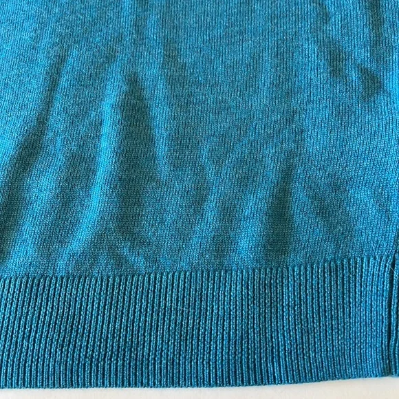 Turnbury Sweater Vest Wool Dark Turquoise Vest New - Picture 7 of 10